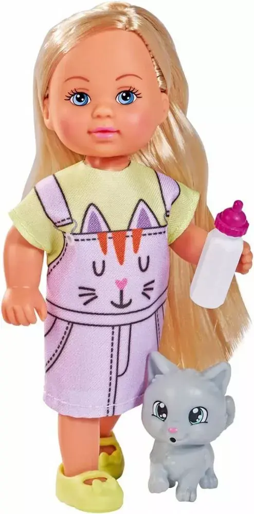 Lelle SIMBA Evi Love Evi ar kaķi, 2 apģērbi Photo 2
