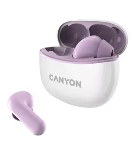 Canyon TWS-5 Bezvadu iekšējās auss austiņas Bluetooth Violetas ar iebūvētu mikrofonu