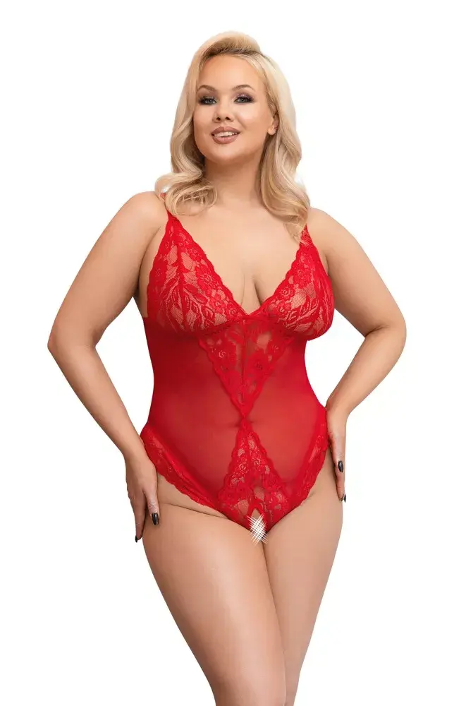 Боди с разрезом Cottelli Collection 3XL Photo 2