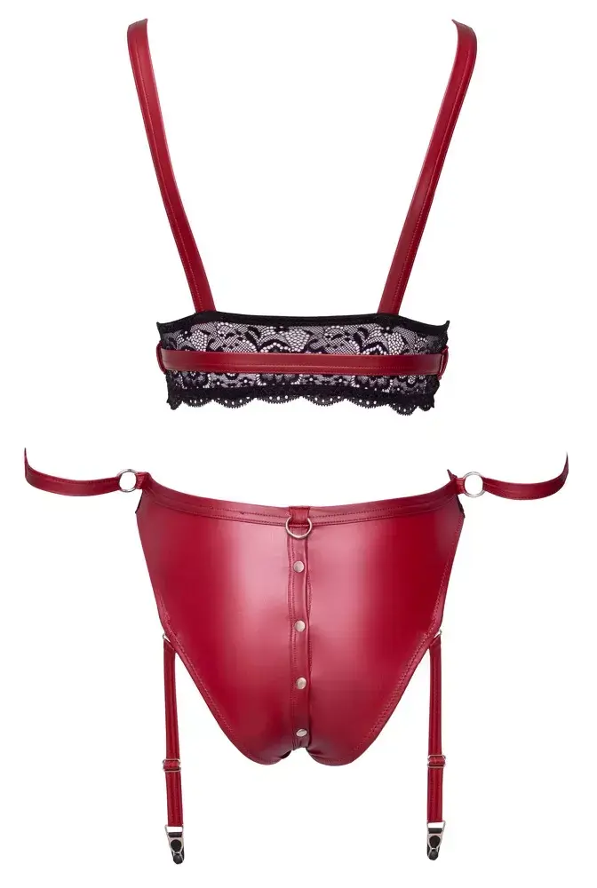 Apakšveļas komplekts cottelli collection Bra Set XL Black Bondage Photo 7