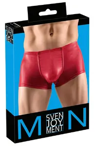 Мужские брюки Svenjoyment M 21329663711 Comfortable Fit блестящие красные, размер M, 90% полиамид 10% спандекс