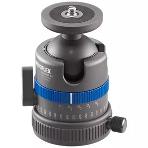 Statīva galva Novoflex CB3 II Melna Zila Metāla 1/4 3/8" Bumba