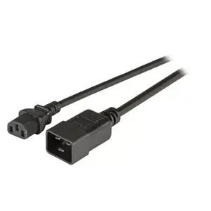 Силовой кабель EFB Elektronik EK531.3V2, 3 м, муфта C20 — муфта C13, 250 В 10 А, чёрный