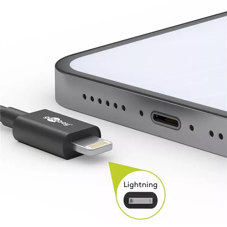 Goobay Lightning USB uzlādes un sinhronizācijas kabelis 1 m Photo 4