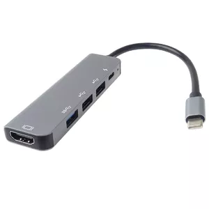 PremiumCord USB-C na HDMI + USB3.0 + 2x USB2.0 + PD(power delivery) adapteris