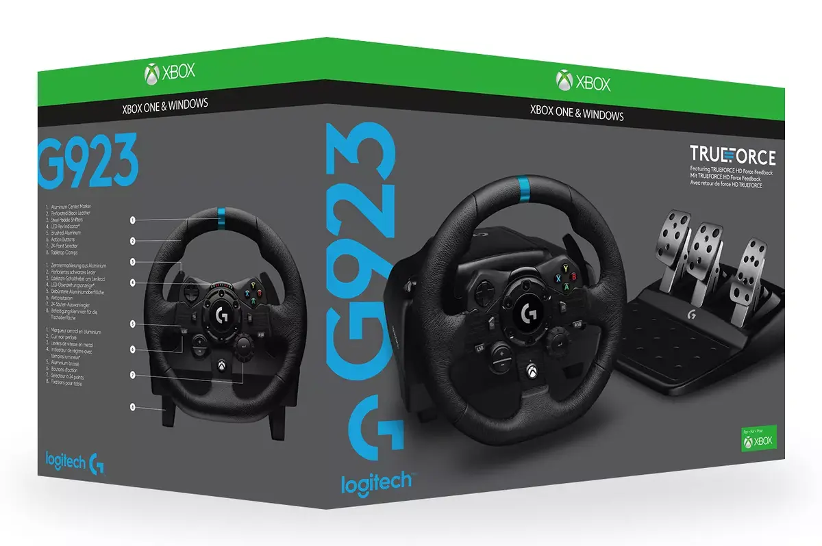 Logitech G923 Racing Wheel and Pedals for Xbox and PC Photo 12