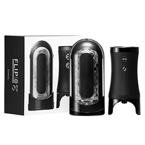 Masturbatora uzgalis TENGA Electronic Vibrotation priekš Flip Zero, silikons/ABS, uzlādējams USB, 5 režīmi