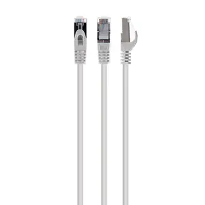 Network cable Gembird Cat6a S/FTP (S-STP) 2 m, RJ-45 to RJ-45, gold-plated contacts, white
