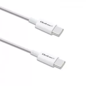 Qoltec 52360 USB cable 1.5 m USB 2.0 USB C White