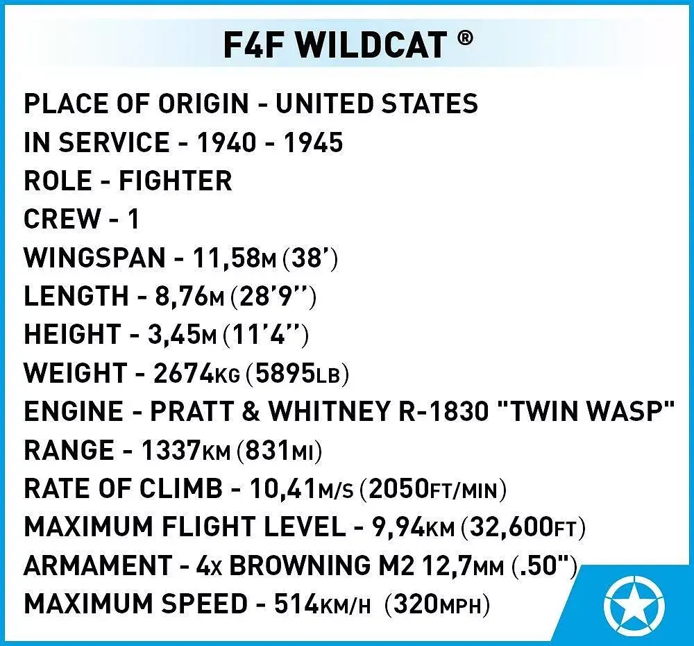 Building blocks COBI F4F Wildcat Photo 12