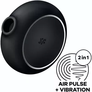 Massager & Vibrator Satisfyer Pro to Go 3 Double Black — Air pulse stimulator and vibrator