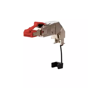 METZ CONNECT 25G RJ45 field plug pro 360 wire connector Red