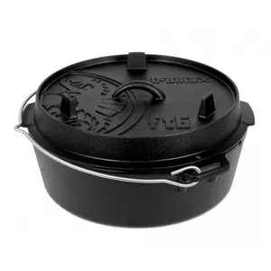 Dutch oven Petromax ft6-t 5.5 L Black Cast Iron