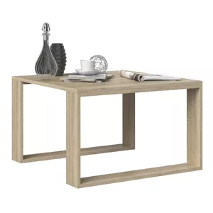 Topeshop MODERN MINI SONOMA kafijas galdiņš, stilīgs galdiņš Kvadrātveida forma 2 kāja (-s)