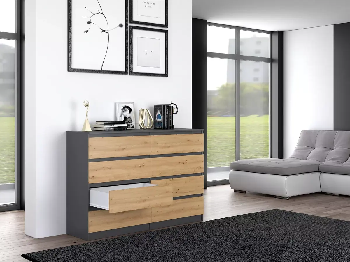 Atvilktņu skapis top e shop M8 140 ANT/ART Photo 2