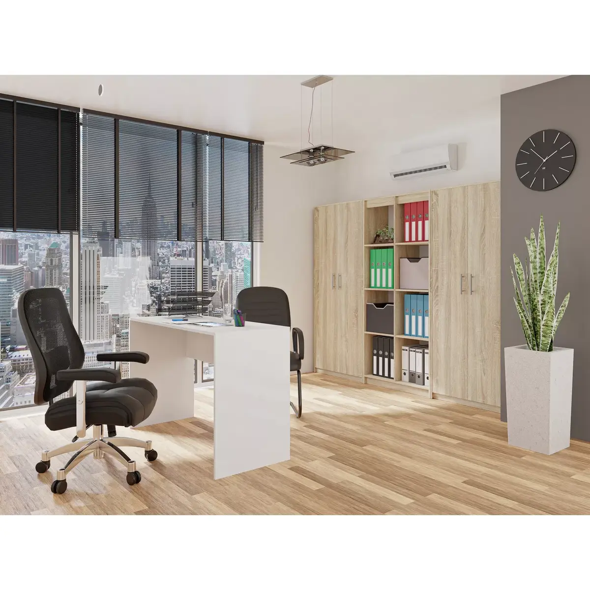 Офисная книжная полка Top e Shop OLIV 2D SONOMA KPL Photo 3
