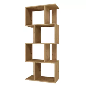 Стеллаж для гостиной top e shop FIESTA 4P ARTISAN — 8 полок, ЛДСП, 595×300×1400 мм