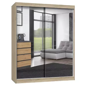 Skapis Top e Shop IGA 160 SON A KPL, rāmis Sonoma oak, 1600×610×2000 mm, 7 plaukti, 2 durvis