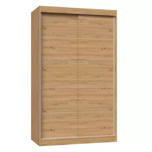 Шкаф Topeshop IGA 120 ART C KPL с 2 дверями и 7 полками, цвет дуб