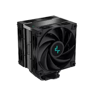 Air cooler DeepCool AK400 ZERO DARK PLUS — 120 mm FDB fan, 4 heat pipes 6 mm, for LGA 1700/AM4/AM5, height 155 mm, black