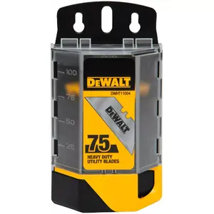 Trapezoidal Utility Blades DeWalt DWHT11004-7 – Induction Hardened, 75 Pieces