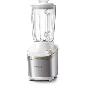 Настольный блендер Philips 7000 серии HR3760/01 — 1500 Вт, стеклянная чаша 2 л, нержавеющая сталь/белый