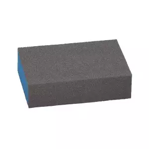 Шлифовальная губка Bosch 2609256346, зернистость средняя, 69×97×26 мм, 1 шт, чёрно‑синяя