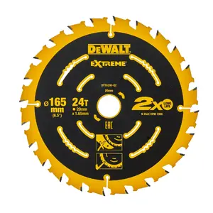 Dewalt Saw blade for wood 165x20mm T24, DT10300