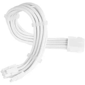 Power supply extension cable SILVERSTONE PCIe 8‑pin SST-PP07E-PCI8W-V2 30 cm white