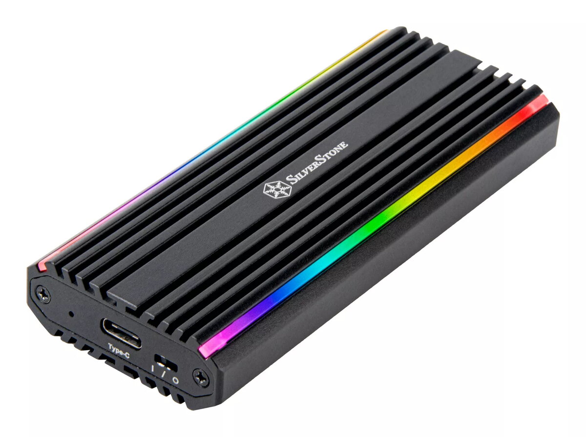 SSD korpuss Silverstone MS13 Melns M