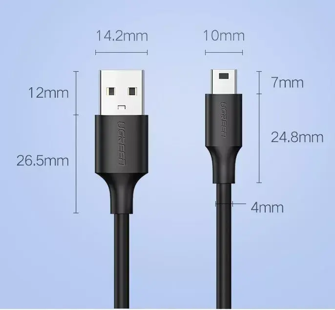 UGREEN US132 Mini-USB data cable 3 m Photo 25