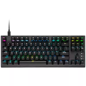 Corsair K60 PRO TKL tastatūra USB QWERTY US International Melns