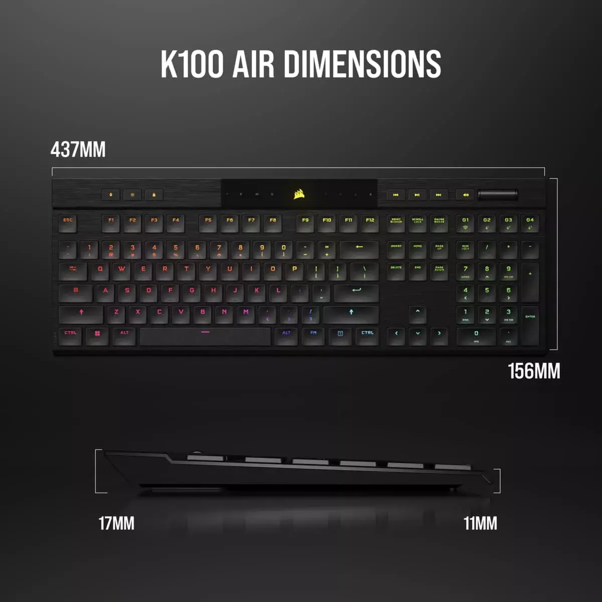 Corsair K100 AIR tastatūra Photo 11