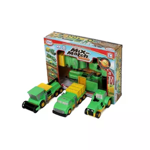 Transportlīdzekļu komplekts Popular Playthings Magnetic Mix or Match 3 gadi Melns Zaļš Dzeltena