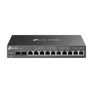TP-Link Omada ER7212PC ar vadiem pievienojams rūteris Tīkls Gigabit Ethernet Melns