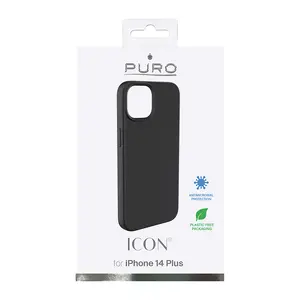 Smartphone case PURO for iPhone 14 Max — black protective cover