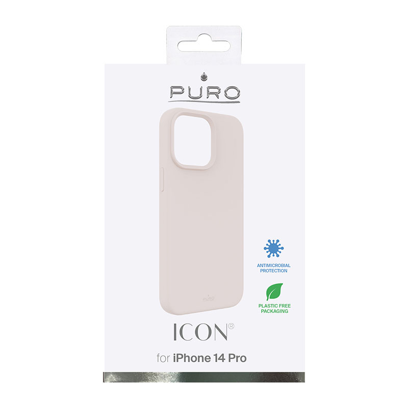 Protective case PURO for iPhone 14 Pro, pink, slim cover