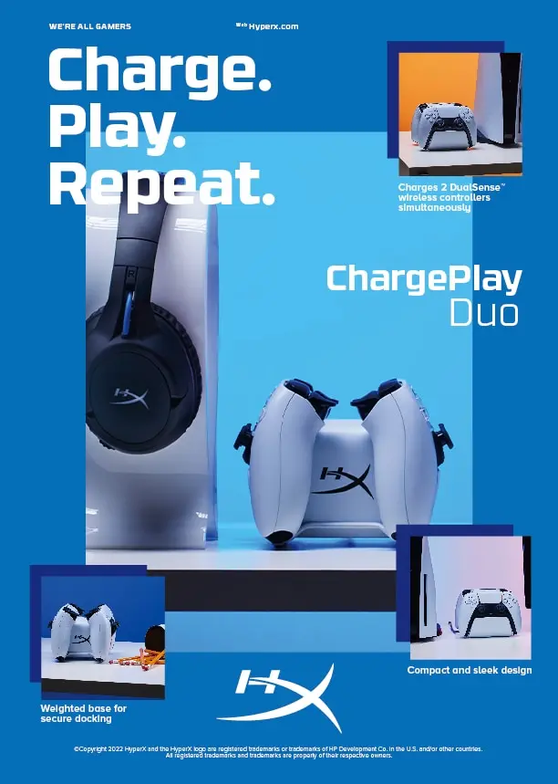 HyperX ChargePlay Duo Зарядная станция для PS5 Photo 6