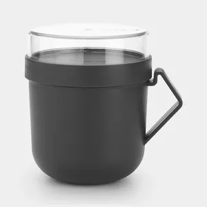 Brabantia Make & Take Apaļš Krūze 0,6 L Pelēks, Caurspīdīgs 1 pcs