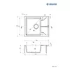Granite sink Deante ZQN_G11A — 1 bowl with drainer Photo 2