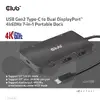 HUB CLUB3D USB Gen2 Type-C на два DisplayPort Photo 7