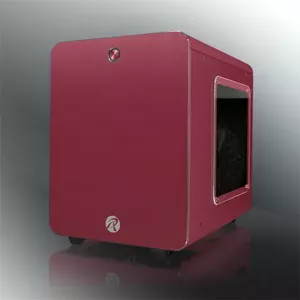 RAIJINTEK METIS PLUS Mini Tower PC case Red — Mini-ITX, 1x 3.5" bay, 4x 2.5" bays, 120 mm fans
