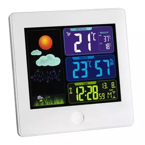 Indoor Outdoor Thermometer Hygrometer TFA-Dostmann Sun White