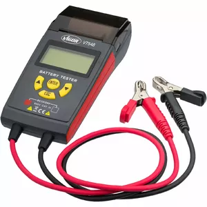 Vigor Battery tester V7548, for 12V / 24V, measuring device (grey, for car and motorcycle batteries)