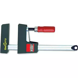 Clamping bar Bessey UniKlamp UK80, 800 mm bar length, 80 mm throat depth, black/red