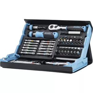 Socket and Bit Set Hazet 2200SC-31 — 73 pieces, drive sizes and assorted bits