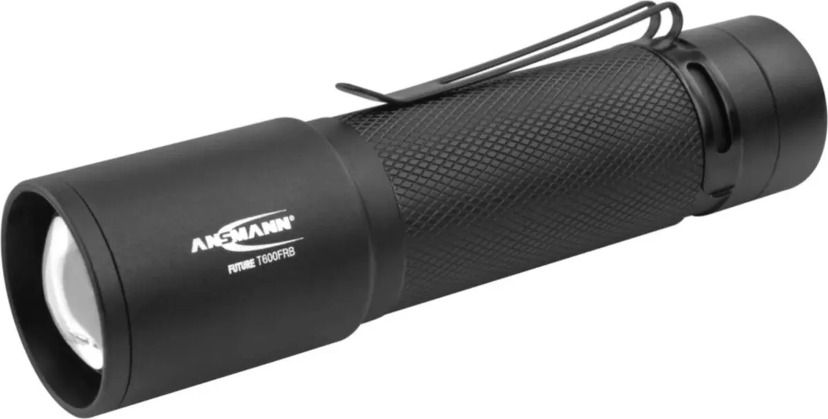Rokas lukturis Ansmann T600FRB Melns LED