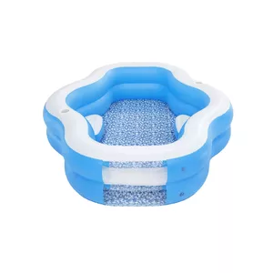 Inflatable family pool Bestway Splashview 8 with see-through window, oval 1980×2700×510 mm