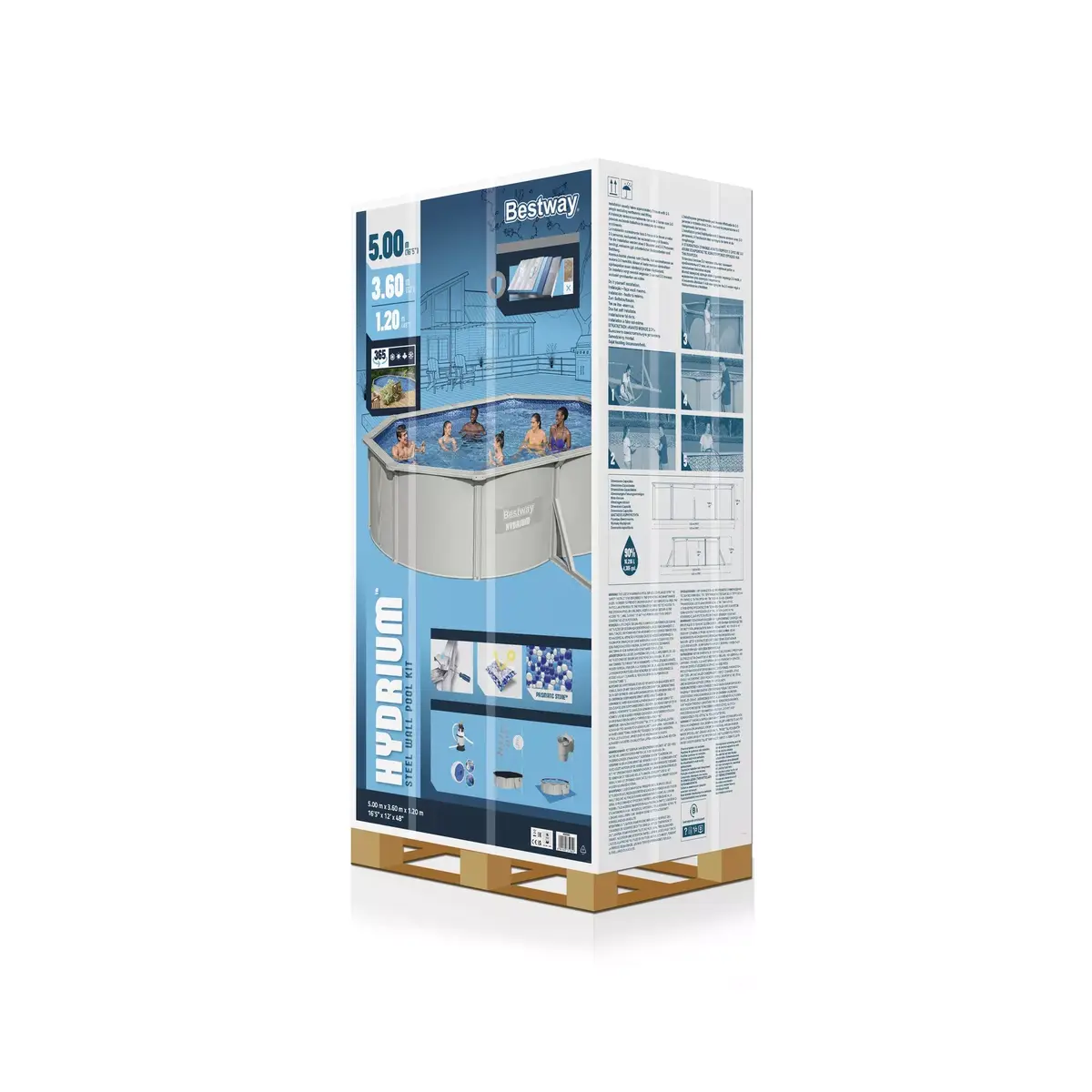 Bestway Hydrium Oval Framed Pool 5.00m x 3.60m x 1.20m Photo 17