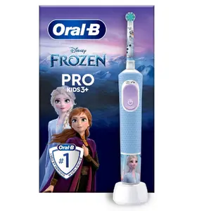 BRAUN PRO Vitality Kids - Frozen Вращательно-колебательная зубная щетка с 2 режимами чистки и встроенным аккумулятором